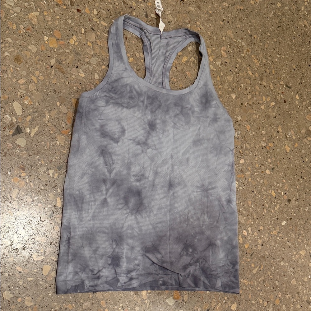 lululemon athletica Gray Tie-Dye Tank Top